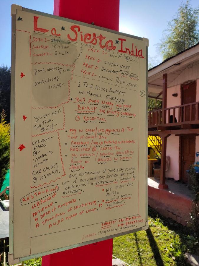 A Pousada La Siesta India Manali Exterior foto